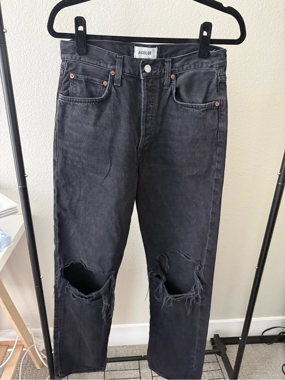 AGOLDE Kelly High Rise Relaxed Straight Jeans